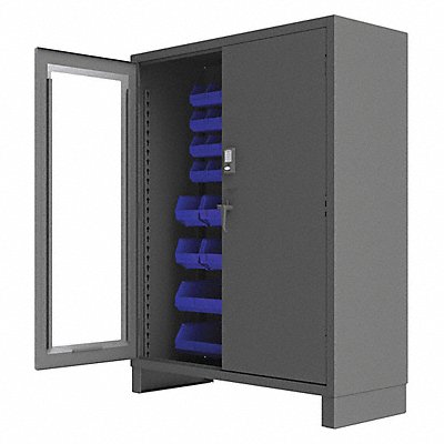 K4875 Bin Cabinet 78 x60 x24 Gray 54BlueBns