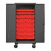 K4880 Bin Cabinet 80 x36 x24 Gray 30RedBns