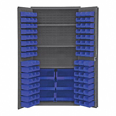 K4911 Bin Cabinet 72 x36 x24 Gray 102BlueBns