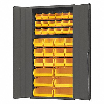 K4888 Bin Cabinet 72 x36 x18 Gray 36YlwBns