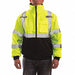 Hi-vis Bomber Jacket Insltd Lime/Blk 4XL