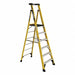 Podium Stepladder 6 ft Fiberglass 375 lb