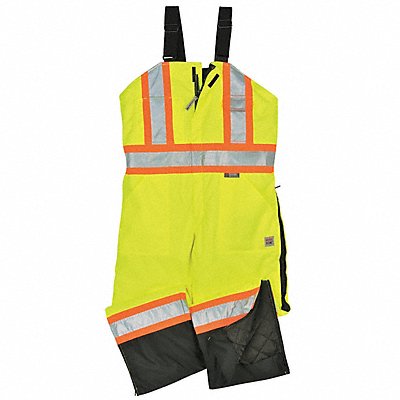 Hi-Vis Insulated Bibs Flo Green XL