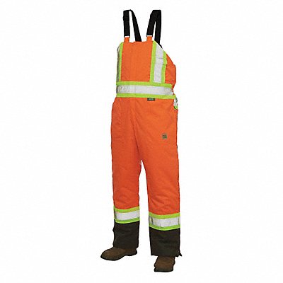 Hi-Vis Insulated Bibs Flo Orange 3X
