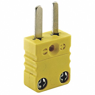 Thermocouple Plug K Yellow Miniature