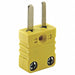 Thermocouple Plug K Yellow Miniature