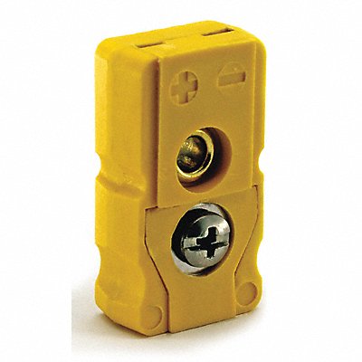 Thermocouple Jack K Yellow Flat Pin