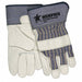 Leather Palm Gloves White XL 