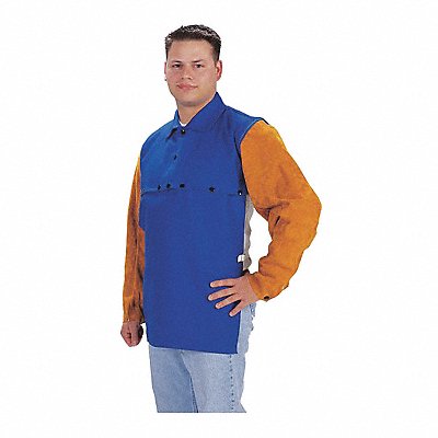 XL Blue Cape W/Lth Slvs