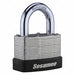 Combination Padlock 1 1/2in Rectgle Slvr