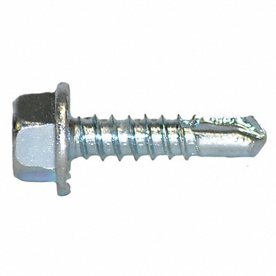 Drill Screw Hex #10 Zinc 3/4 L PK500