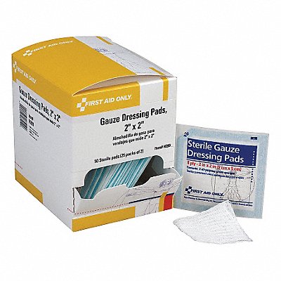 Gauze Pad Sterile 2 x 2 In PK50