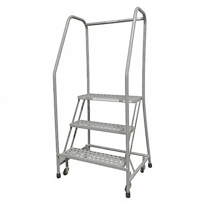 Safety Rolling Ladder 3 Steps 26in.D