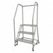 Safety Rolling Ladder 3 Steps 26in.D