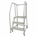 Safety Rolling Ladder 3 Steps 36in.D.