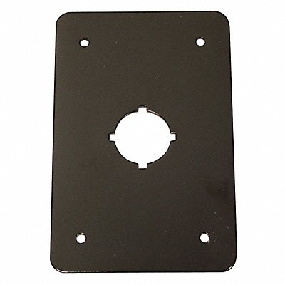 Switch Plate 22.5mm Switches Black