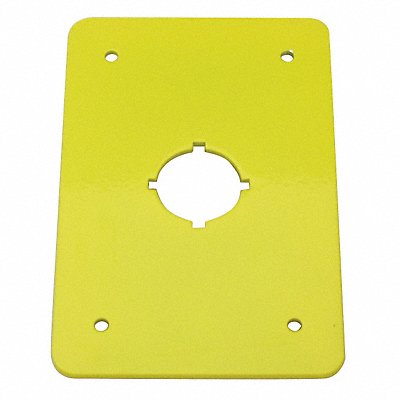 Switch Plate 22.5mm Switches Yellow