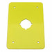 Switch Plate 22.5mm Switches Yellow