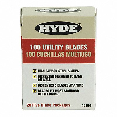 Hd Utility Knife Blades PK100