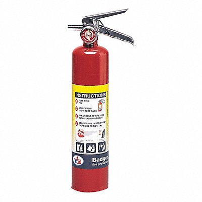 Fire Extinguisher Steel Red ABC