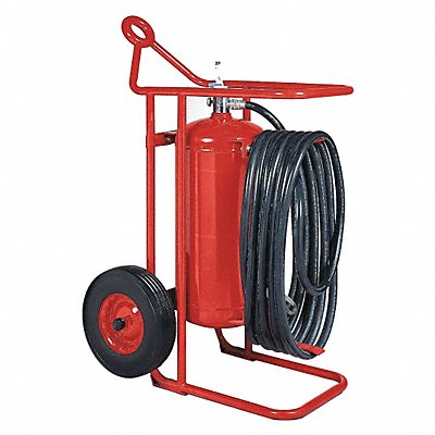 Wheeled Fire Extinguisher BC Red