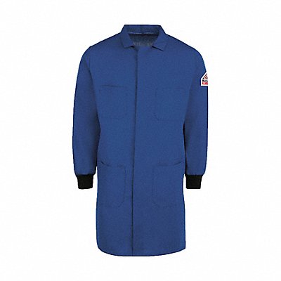 J0287 Mens Flame-Resistant Lab Coat Blue 3L 