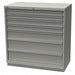 K3760 Mod Drwr Cab 41-3/4 H 7 Drwr Light Gray