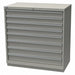 K3767 Mod Drwr Cab 41-3/4 H 8 Drwr Light Gray