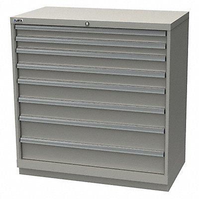 K3764 Mod Drwr Cab 41-3/4 H 8 Drwr Light Gray