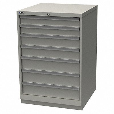 K3757 Mod Drwr Cab 41-3/4 H 7 Drwr Light Gray