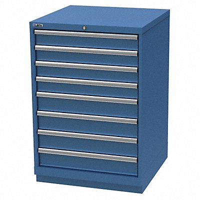 K3761 Mod Drwr Cab 41-3/4 H 8 Drwr Bright Blue