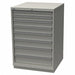 K3762 Mod Drwr Cab 41-3/4 H 8 Drwr Light Gray