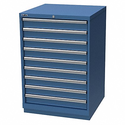 K3765 Mod Drwr Cab 41-3/4 H 9 Drwr Bright Blue