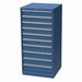 Mod Drwr Cab 59-1/2 H 10 Drwr Brght Blue