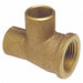 Tee Cast Bronze 1/2 Tube CxFNPTxC