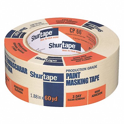 Masking Tape 1 7/8 W 60 yd L Tan