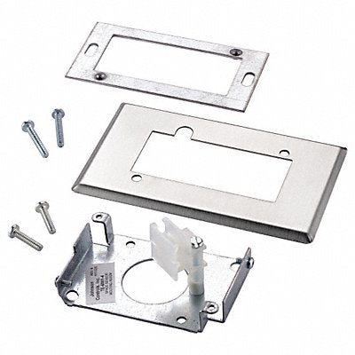 Temp Sensor Wall Mount Plate Gray 2x3in