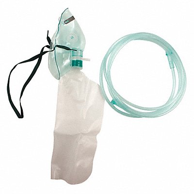 Hi Concntrt Oxygen Mask Adult Elong PK50