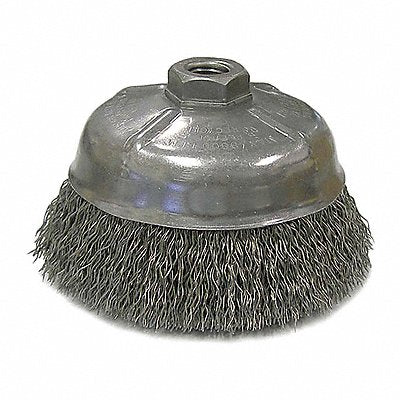 Crimped Wire Cup Brush 5 in.Dia Steel