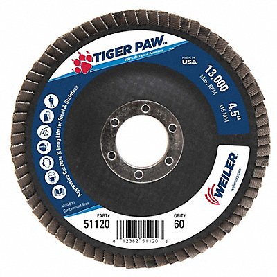 Flap Disc 60 Grit 7/8 in.