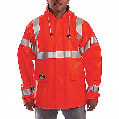 J2257 Arc Flash Rain Jacket Cat 2 Orange L