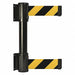 Belt Barrier 13ft Black w/ Yellow Stripe