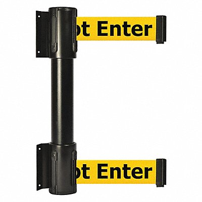 Belt Barrier Yellow w/Black Text