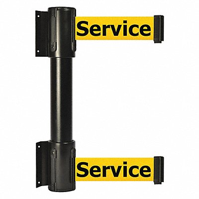 Belt Barrier 13 ft Out Of Service Black