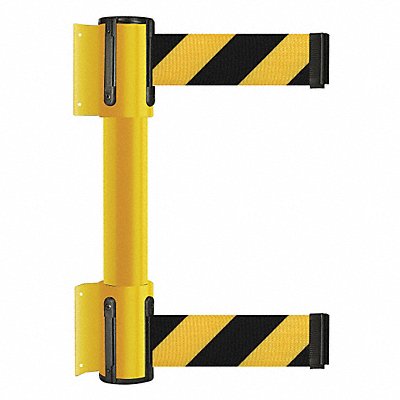 Belt Barrier Black w/Yellow Horizontal