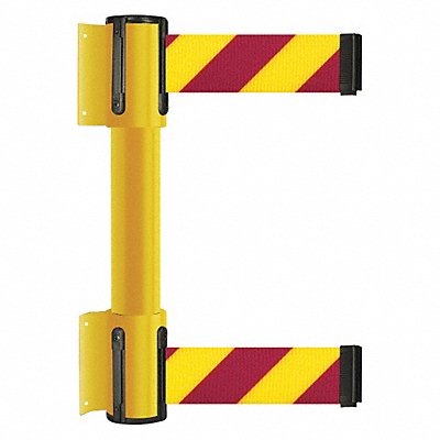 Belt Barrier Magenta and Yellow Diagonal