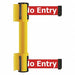 Belt Barrier 13 ft No Entry Yellow