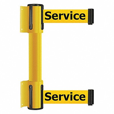 Belt Barrier 7-1/2ft Out Of Service Yllw