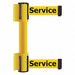 Belt Barrier Out Of Service Yellow