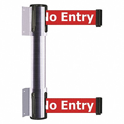 Belt Barrier No Entry Satin Chrome